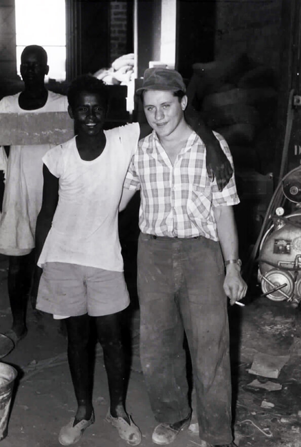 Ausbilder Karl Träger im Sudan