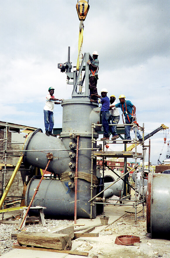 Eisenerzreduktions-Anlage in Trinidad